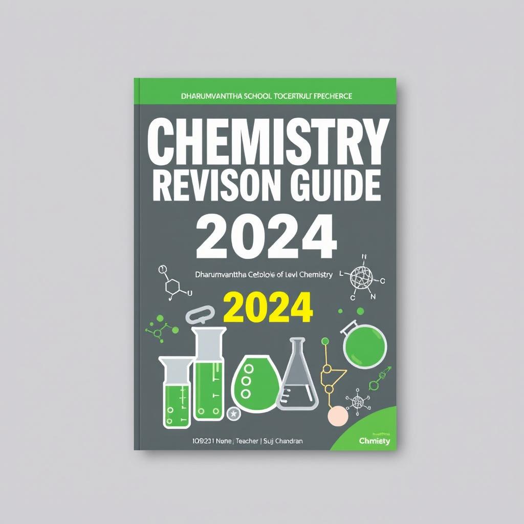 A chemistry revision guide cover for the year 2024, specifically tailored for IGCSE and O Level Chemistry