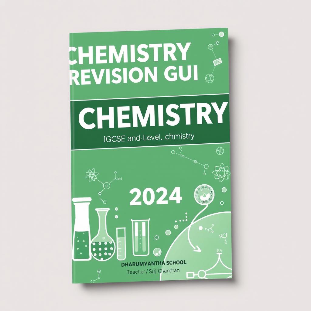 A chemistry revision guide cover for the year 2024, specifically tailored for IGCSE and O Level Chemistry