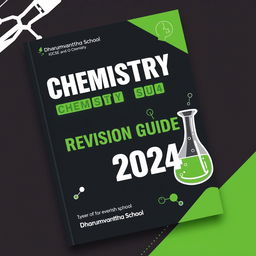 A chemistry revision guide cover for the year 2024, specifically tailored for IGCSE and O Level Chemistry