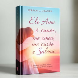 design a captivating book cover titled "Ele me Amou, me Curou e me Salvou"