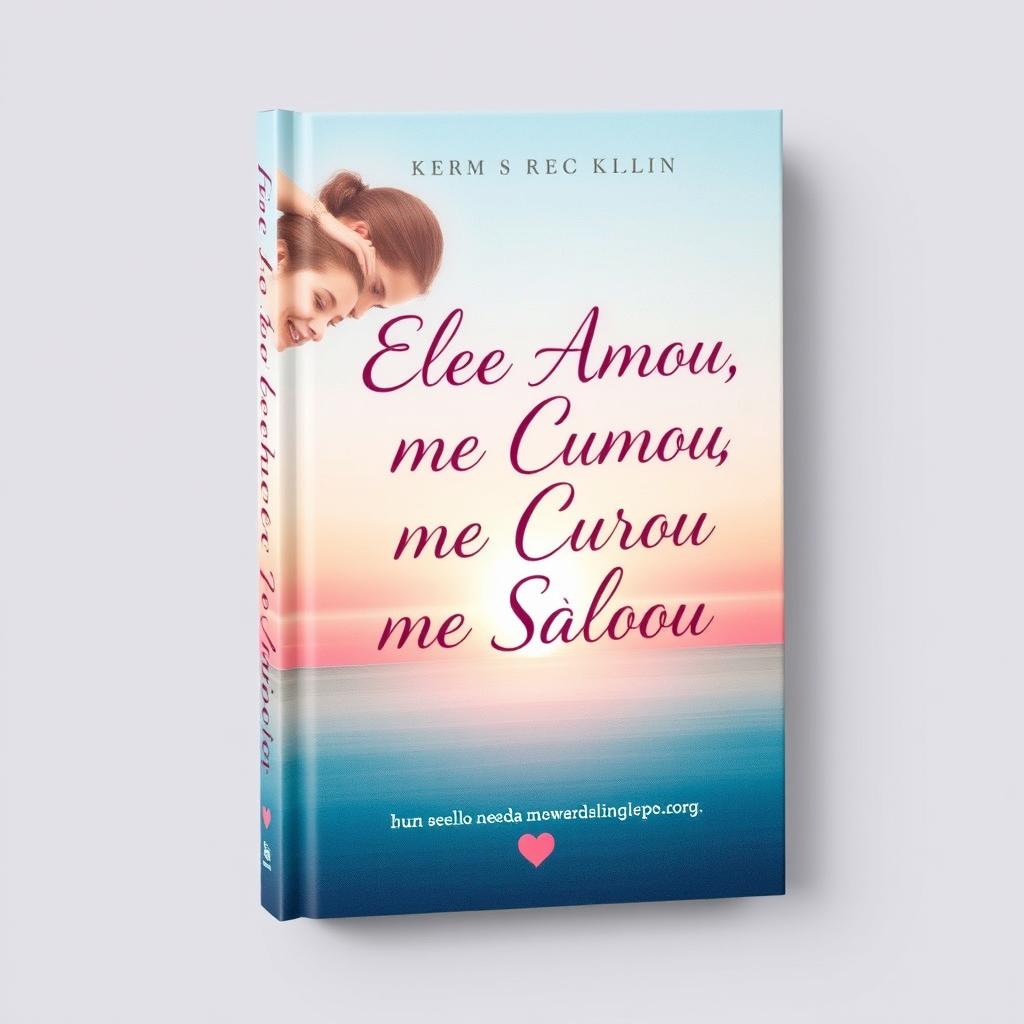 design a captivating book cover titled "Ele me Amou, me Curou e me Salvou"