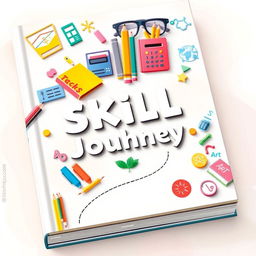 A captivating book cover illustrating a journey through skill development in the early years of elementary education