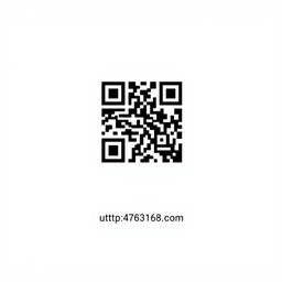 Minimalist poster featuring a prominent QR code at the center