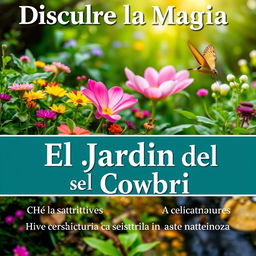 Póster publicitario para la reserva natural "El Jardín del Colibrí"