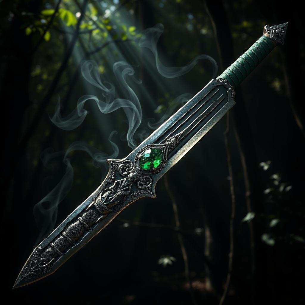 A legendary sword crafted by a god of poison, possessing a realistic and sinister allure