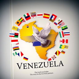 A captivating book cover featuring the map of Venezuela