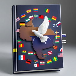 A captivating book cover featuring the map of Venezuela