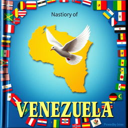 A captivating book cover featuring the map of Venezuela