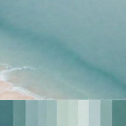 A serene palette of calming colors splashing and intertwining with each other