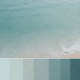 A serene palette of calming colors splashing and intertwining with each other