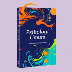 A dynamic and engaging book cover for a general psychology book