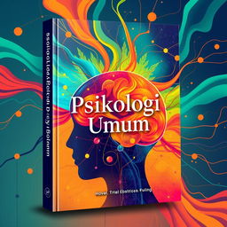 A dynamic and engaging book cover for a general psychology book