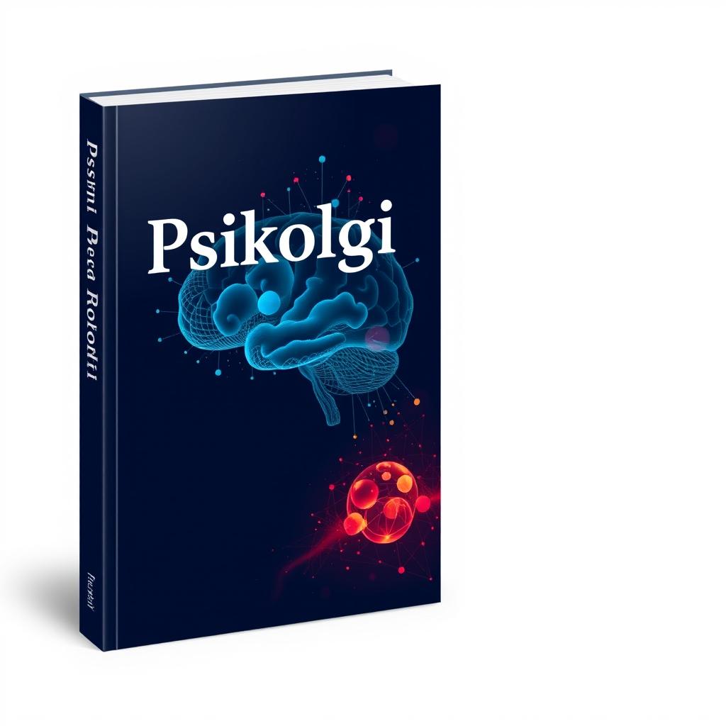 A modern and eye-catching book cover for a psychology book