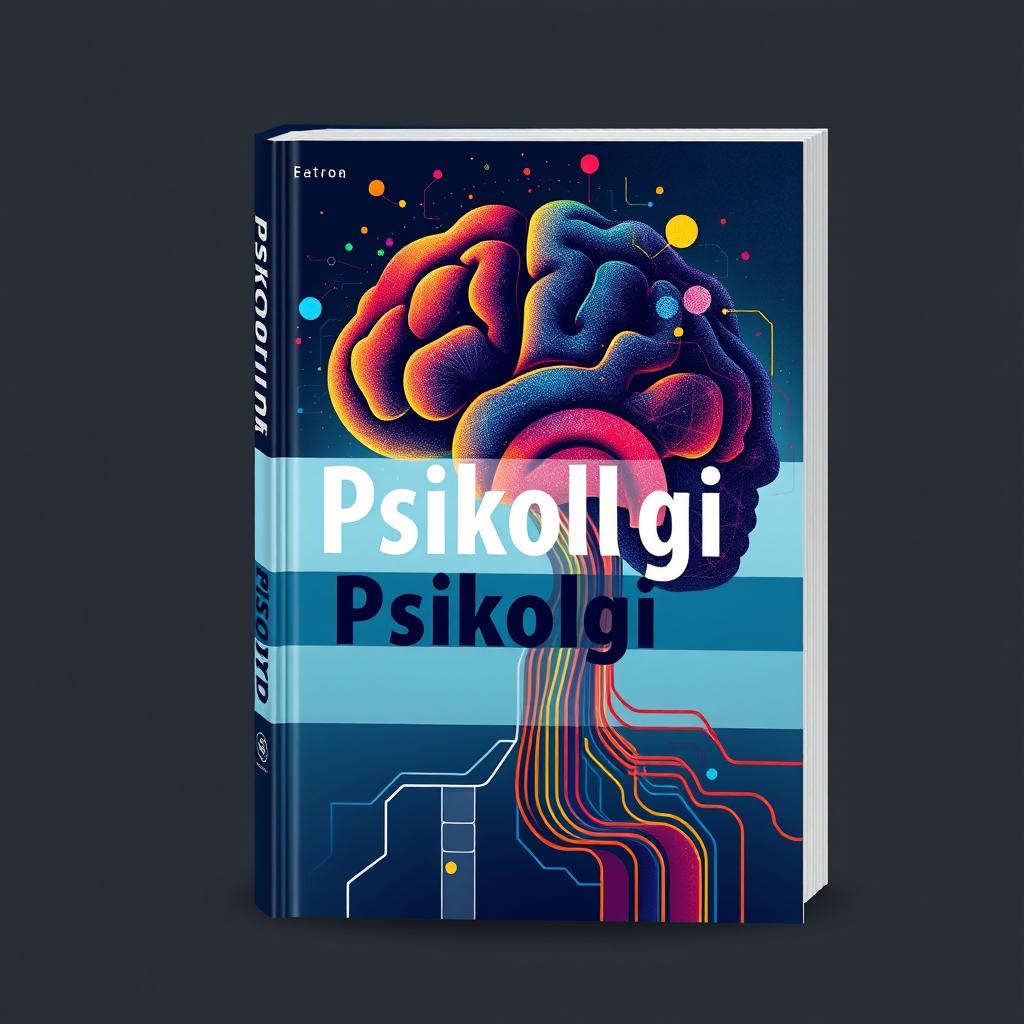 A modern and eye-catching book cover for a psychology book