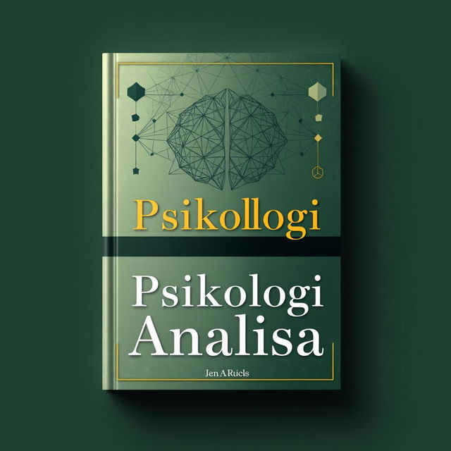 A sophisticated and intriguing book cover for a psychology analysis book