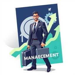 A modern vector-style book cover illustrating career management