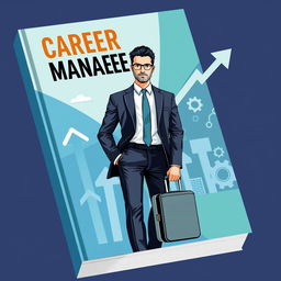 A modern vector-style book cover illustrating career management