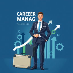 A modern vector-style book cover illustrating career management