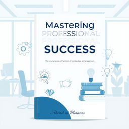 A vector book cover design titled "Mastering Professional Success" featuring a modern, clean illustration