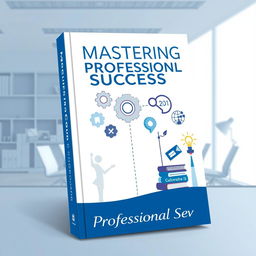 A vector book cover design titled "Mastering Professional Success" featuring a modern, clean illustration