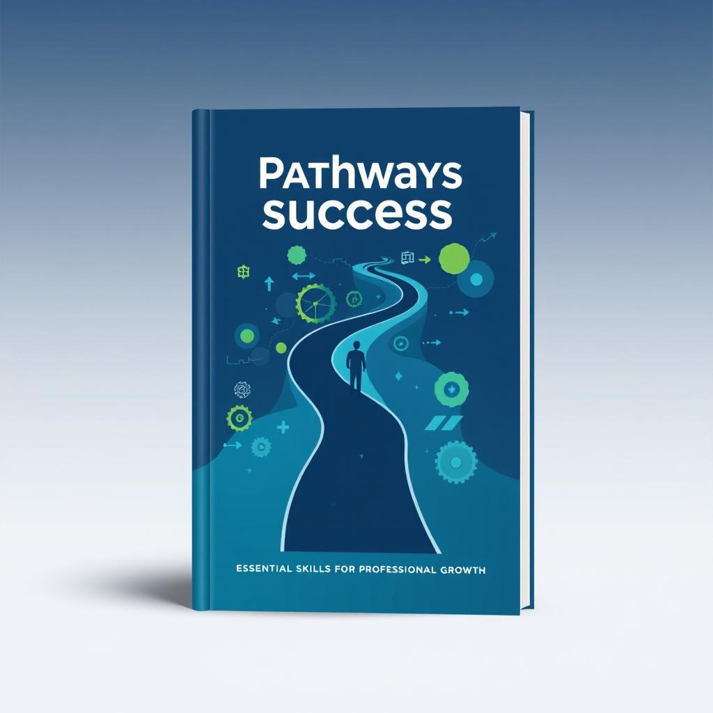 A vector book cover design for a professional development guide