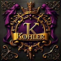 An imaginative and regal symbol inspired by "Game of Thrones", featuring the name "Kohler" as the centerpiece