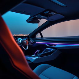 An updated BMW i8 interior, heavily inspired by the latest Chinese EVs from brands such as IM Zhiji, Geely Galaxy, Avatr, Xiaomi, and HiPhi