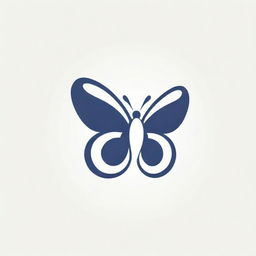 Design a sleek and modern logo integrating the initials 'BB' within a visually striking image of a butterfly.