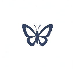 Design a sleek and modern logo integrating the initials 'BB' within a visually striking image of a butterfly.