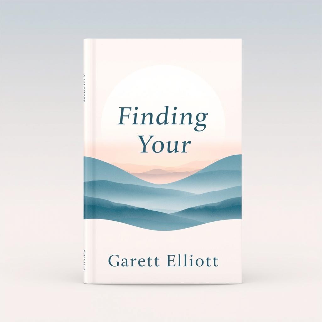 A captivating book cover design for "Finding Your Centre" by Garett Elliott