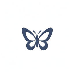 Design a sleek and modern logo integrating the initials 'BB' within a visually striking image of a butterfly.