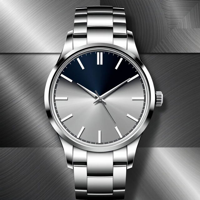 A stylish and elegant wristwatch design featuring a sophisticated background