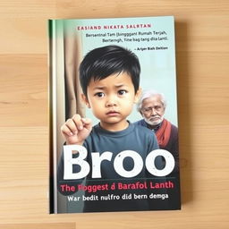 Cover buku menggambarkan seorang anak kecil dengan ekspresi sedih, menutup telinga dengan kedua tangan