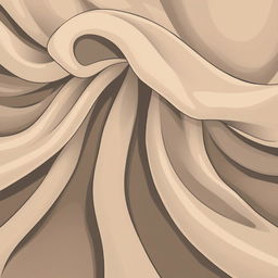 A unique vector art illustration of a muffler cloth, highlighting its fabric texture and draped appearance