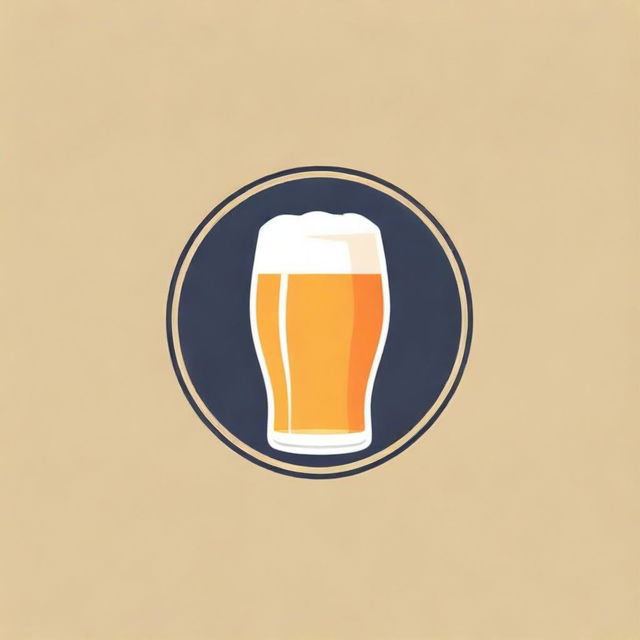 Design an appealing company logo for a beer company called 'Beer company .ec'. The design should associate to brewing, and beer's frothiness and amber hue.