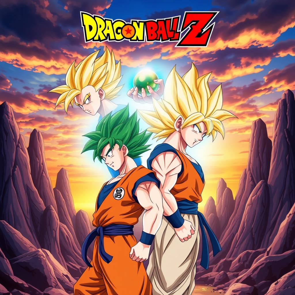 Anime poster featuring iconic characters from Dragon Ball