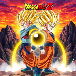 Anime poster featuring iconic characters from Dragon Ball