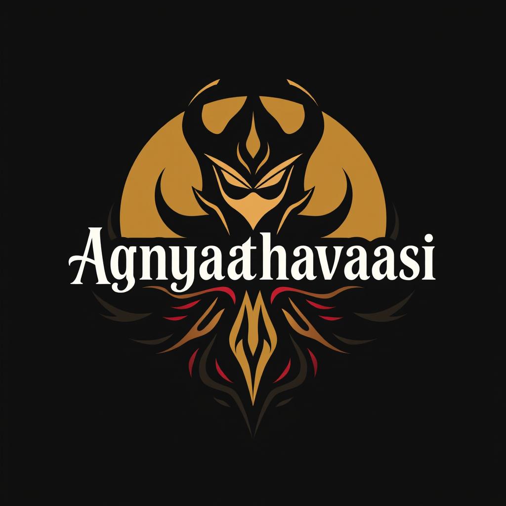 Design a logo for the team named "Agnyaathavaasi