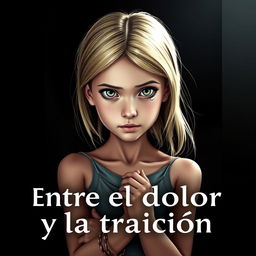 A striking cover image for a story titled 'Entre el dolor y la traición'