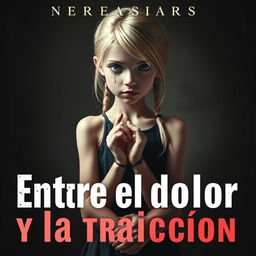 A striking cover image for a story titled 'Entre el dolor y la traición'