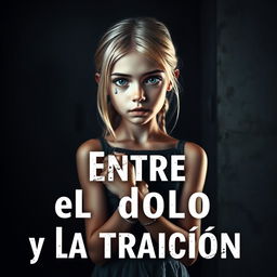 A striking cover image for a story titled 'Entre el dolor y la traición'