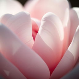 a close-up artistic representation of a flower with soft, delicate petals gently closed, evoking the subtle beauty of natural forms