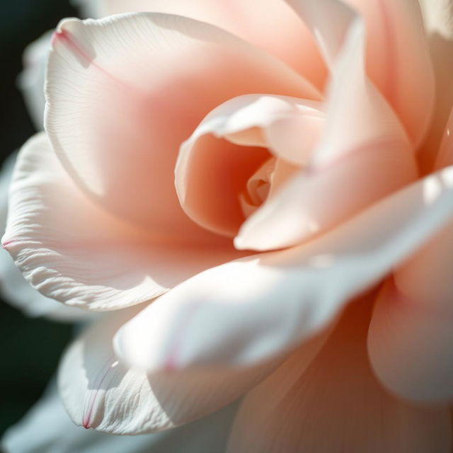 a close-up artistic representation of a flower with soft, delicate petals gently closed, evoking the subtle beauty of natural forms