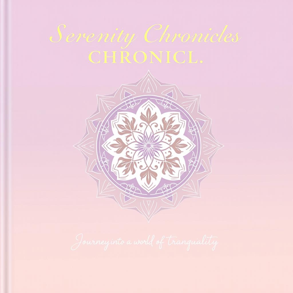 A captivating and artistic cover page with an elegant and sophisticated design