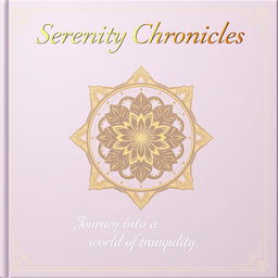 A captivating and artistic cover page with an elegant and sophisticated design