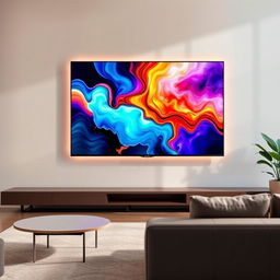 A sleek and elegant portrait of the Hisense 75U9G television, showcased in a modern living room setting