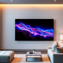 A sleek and elegant portrait of the Hisense 75U9G television, showcased in a modern living room setting