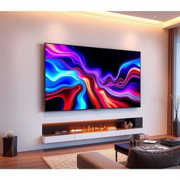 A sleek and elegant portrait of the Hisense 75U9G television, showcased in a modern living room setting