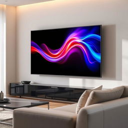 A sleek and elegant portrait of the Hisense 75U9G television, showcased in a modern living room setting