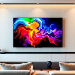 A sleek and elegant portrait of the Hisense 75U9G television, showcased in a modern living room setting